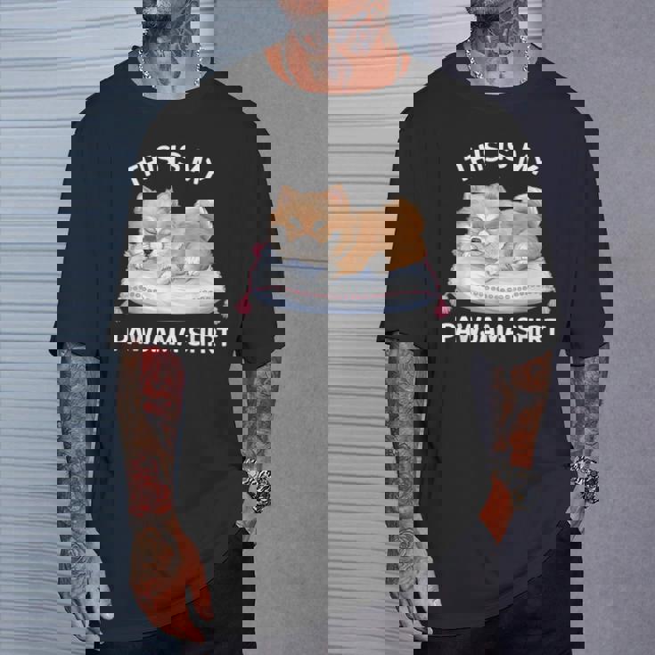 This Is My Pawjama Pomeranian 公式犬用昼寝 Tシャツ 彼への贈り物