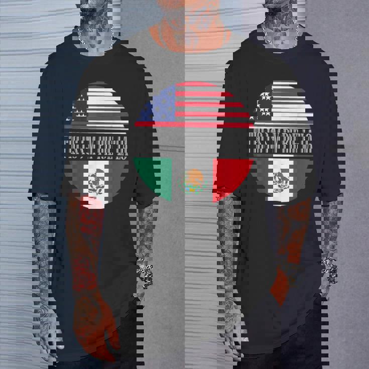 This Is My Pride フラッグ メキシカン アメリカン チカーノ チカーナ メンズ Tシャツ 彼への贈り物