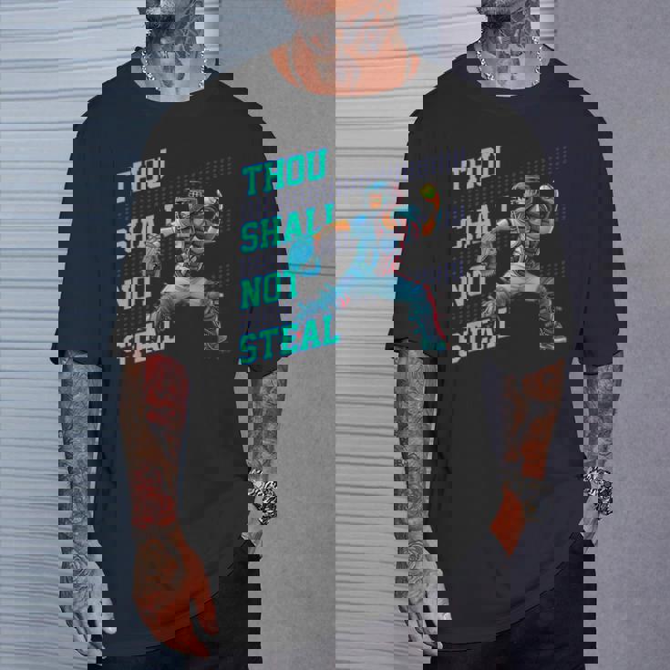 Thouhall Notteal Girls ソフトボールキャッチャー選手名言 Tシャツ 彼への贈り物