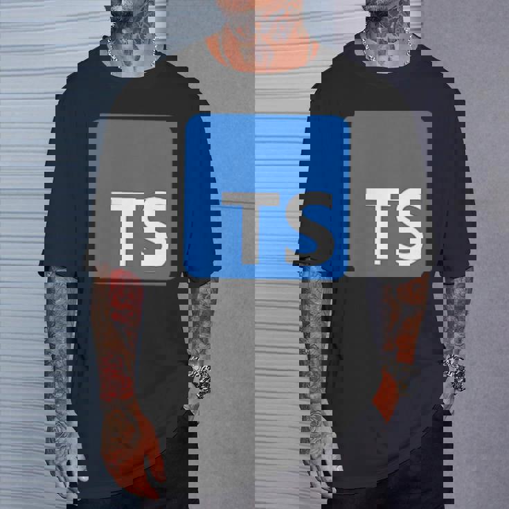 Typescript プログラミングロゴ Tsロゴ プログラマーへのギフトに Tシャツ 彼への贈り物