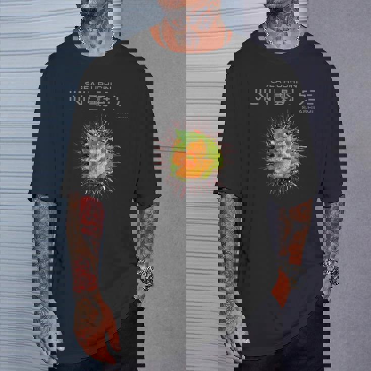 Uni ウニ 刺身 和食 デザイン ギフト Tシャツ 彼への贈り物