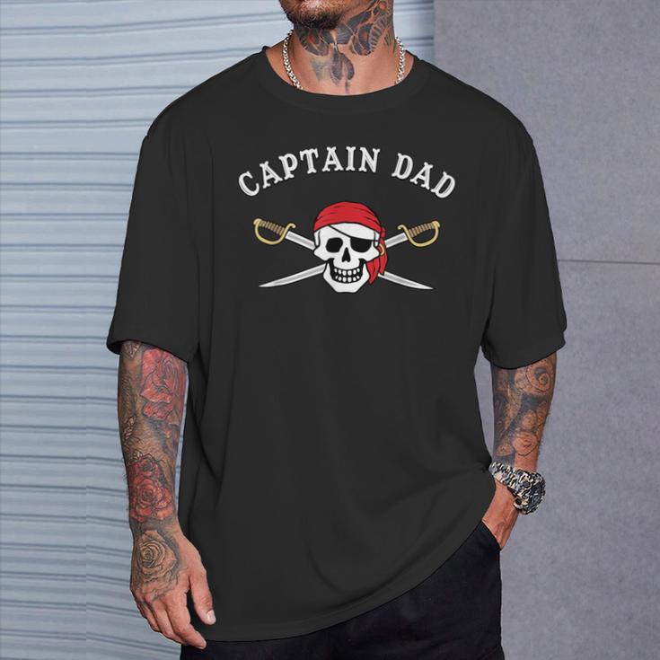 Uomo Pirata Divertente Capitano Papà Maglietta Regalos para él