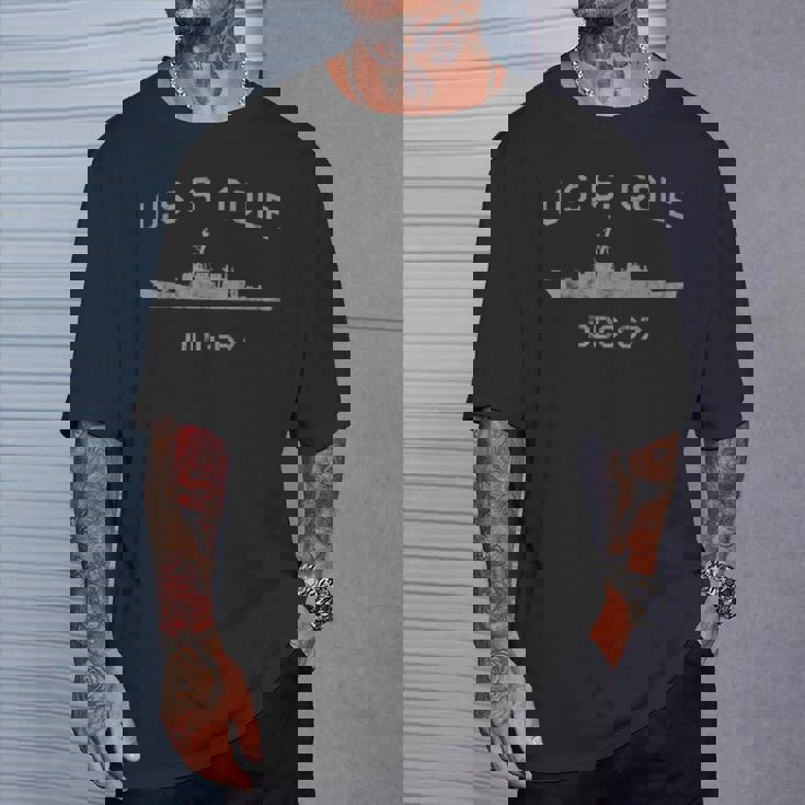 Uss Cole Ddg-67 De Perfil De Línea De Flotación Camiseta unisex Regalos para él
