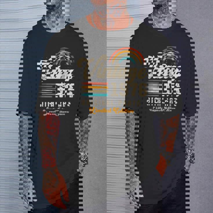 Vintage 1976 オリジナルパーツ 49周年記念 レトロ Tシャツ 彼への贈り物