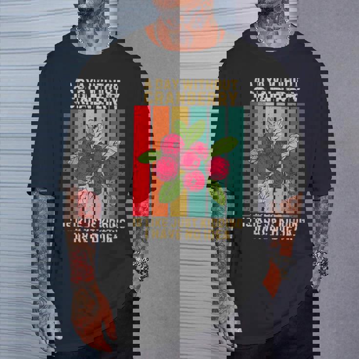 Vintage A Day Without Cranberry I Have No Idea クランベリー Tシャツ 彼への贈り物