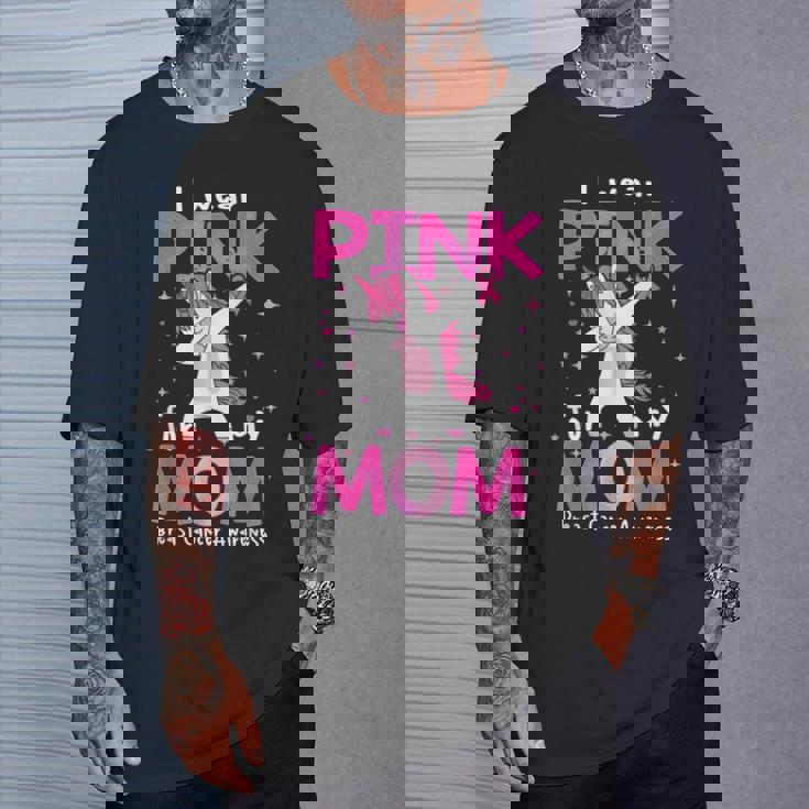I Wear Pink For My Mom Breast Cancer Awarenessupport Tシャツ 彼への贈り物