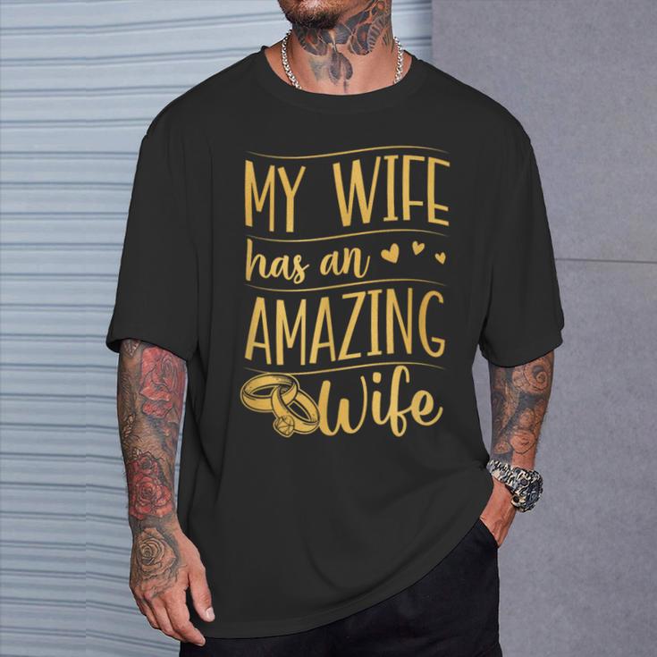 My Wife Has An Amazing Wife Couple Lesbian Wife Maglietta Regalos para él