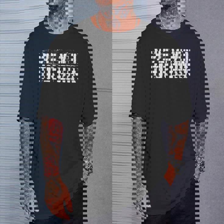 Will Weld For Beer 溶接シャツ Tシャツ 彼への贈り物