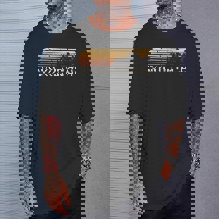 Woolrich Pa ヴィンテージ エバーグリーン サンセット 80年代 レトロ Tシャツ 彼への贈り物