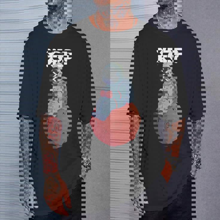 Xrpかわいい月の男暗号通貨電話トレーダー Tシャツ 彼への贈り物