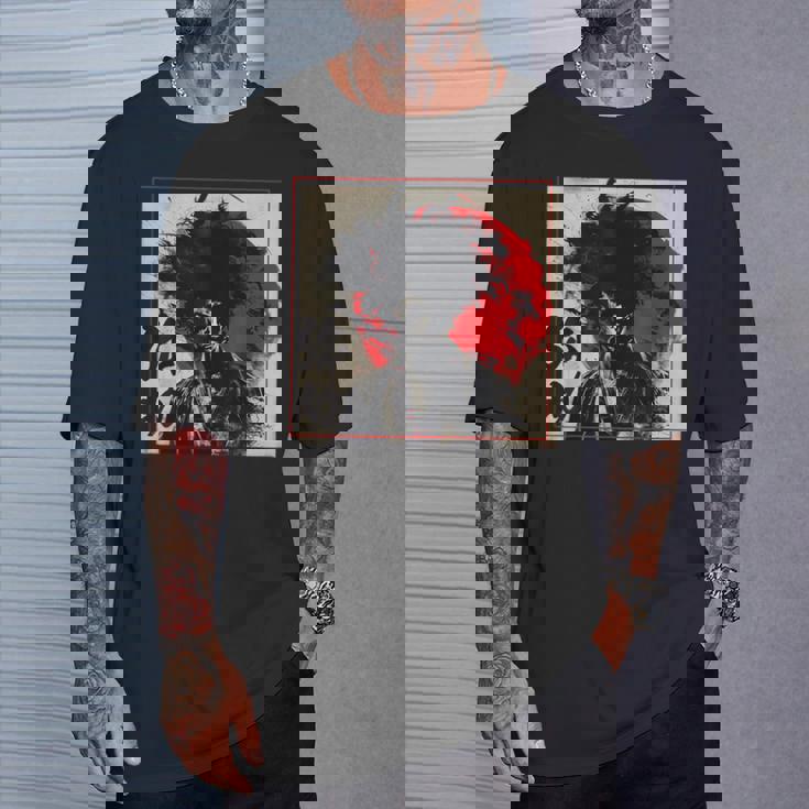 Yasuke アフロサムライ 七徳 武士道コード Tシャツ 彼への贈り物