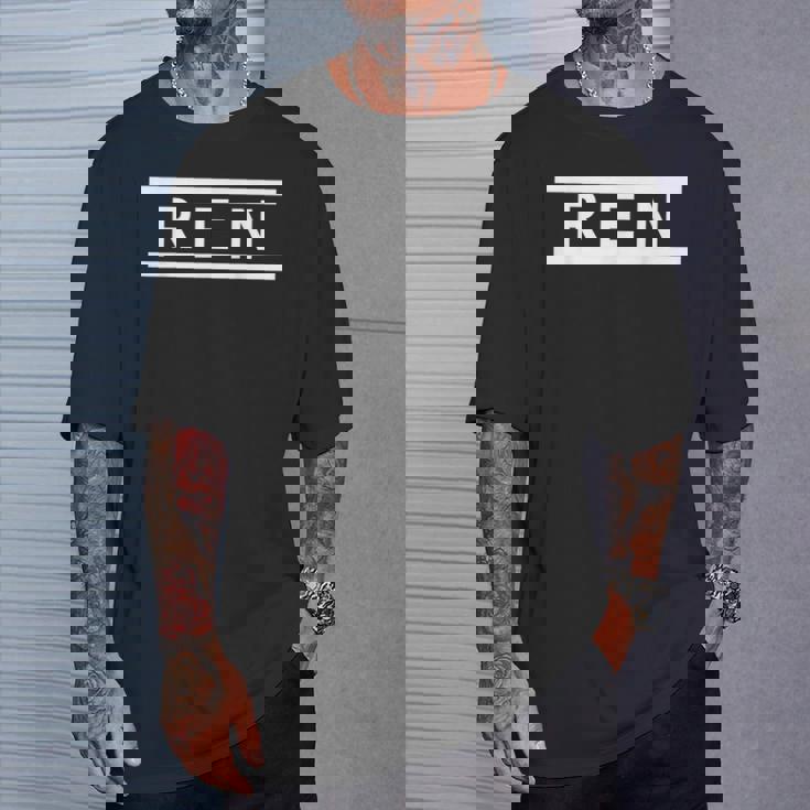 「Ren」ヘボン式「れん」「レン」下の名前 ローマ字 名入れ 名乗り ラテン文字 綴り Tシャツ 彼への贈り物