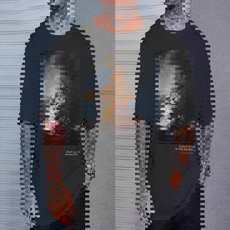 「Thetorm On Theea Of Galilee」ペイントアートtシャツ Tシャツ 彼への贈り物