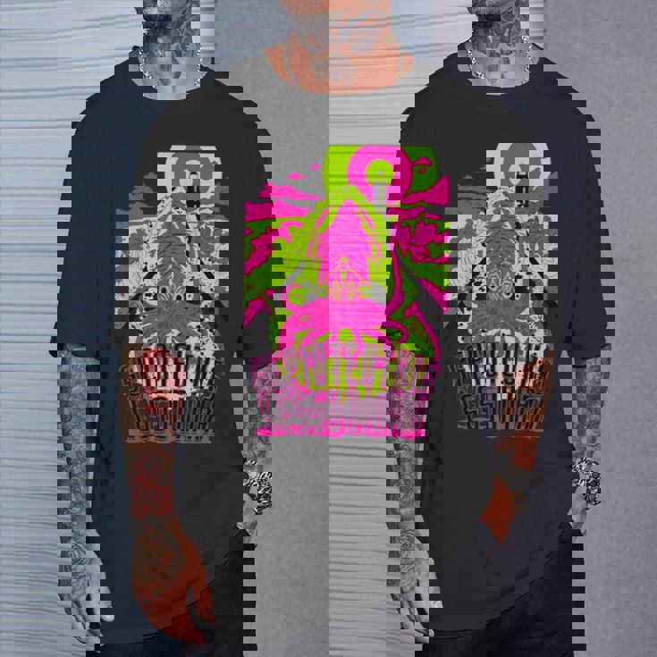 【アオリイカ】 海釣り イカ釣り ユニークイラスト アウトドア 【Sepioteuthis Lessoniana】 Tシャツ 彼への贈り物