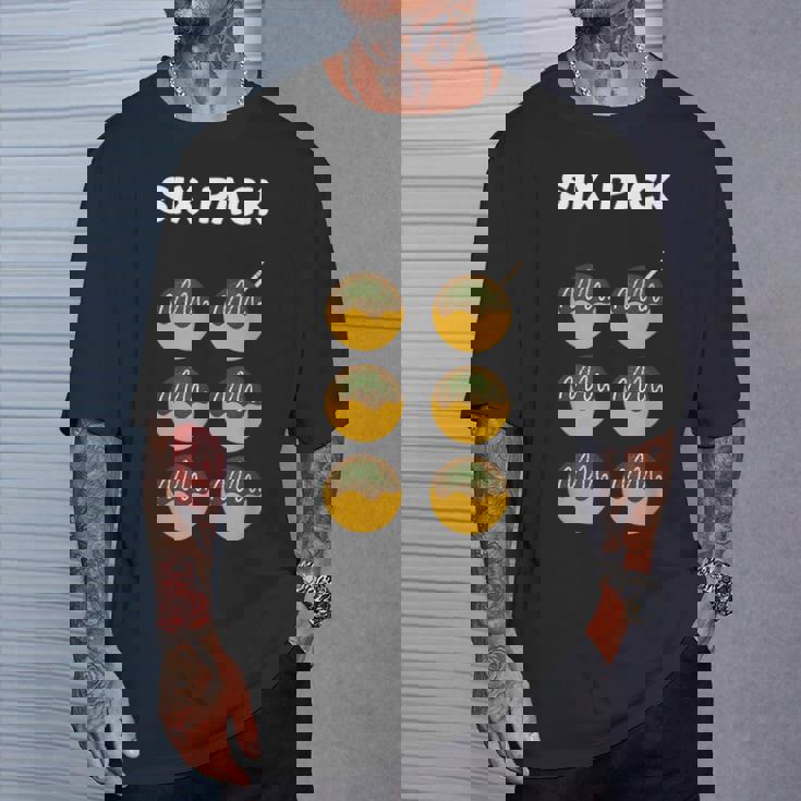 【シックスパック】腹筋 たこ焼き 面白い ジム用 トレーニングウェア ギャグ ウケ狙い 贈り物 ギフト Tシャツ 彼への贈り物