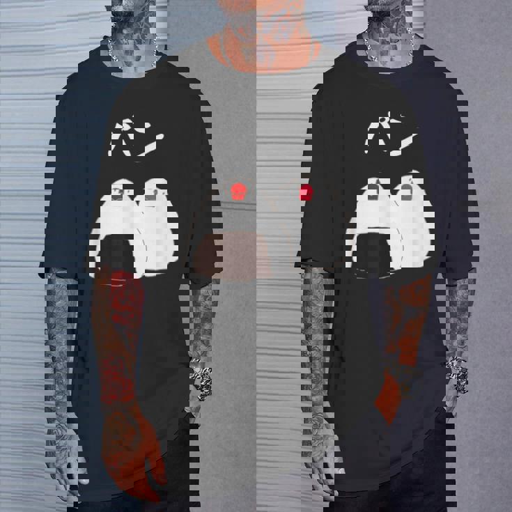 【パン】おにぎり オニギリ ごはん お米 文鳥 桜文鳥 サクラブンチョウ 白文鳥 おもしろ 文鳥 文鳥好き Tシャツ 彼への贈り物