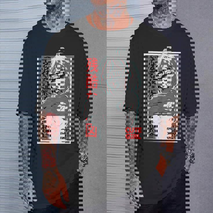 あがかお フェイス Lewd アニメ 女の子 和服 オタク用 Tシャツ 彼への贈り物