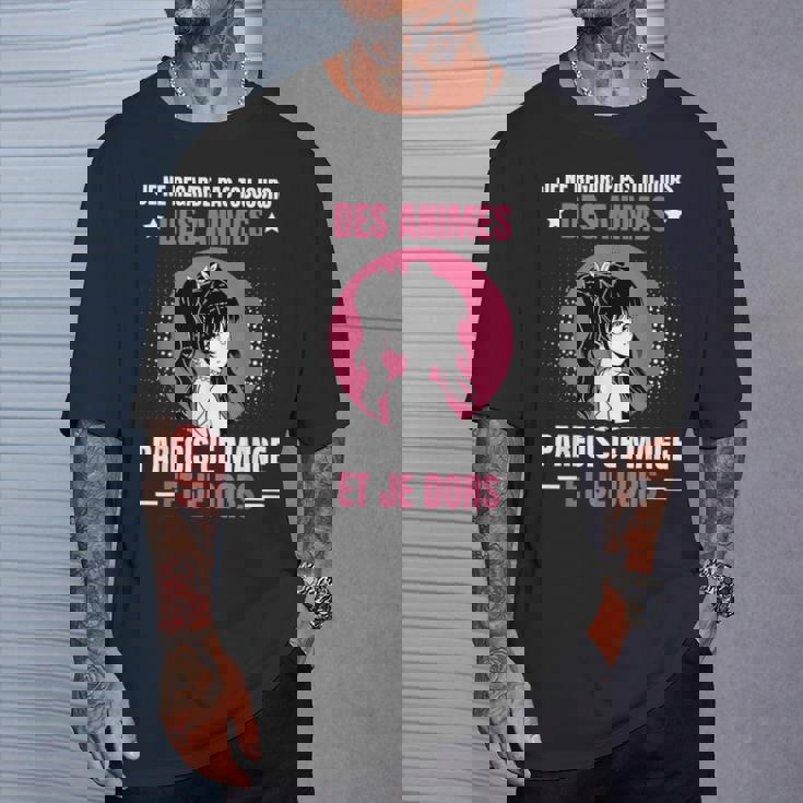 いつもアニメを見ないかわいいアニメ漫画 Tシャツ 彼への贈り物