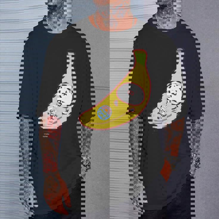 うさまるバナナまる ダークカラー Tシャツ 彼への贈り物