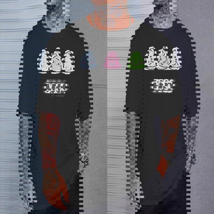 うんこ くん《3 スリー》【Unko】うんち ポップ ゆるくて かわいい キャラクター イラスト Tシャツ 彼への贈り物