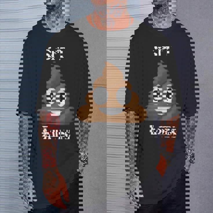 うんちパイル Happensmiling Happy Tシャツ 彼への贈り物