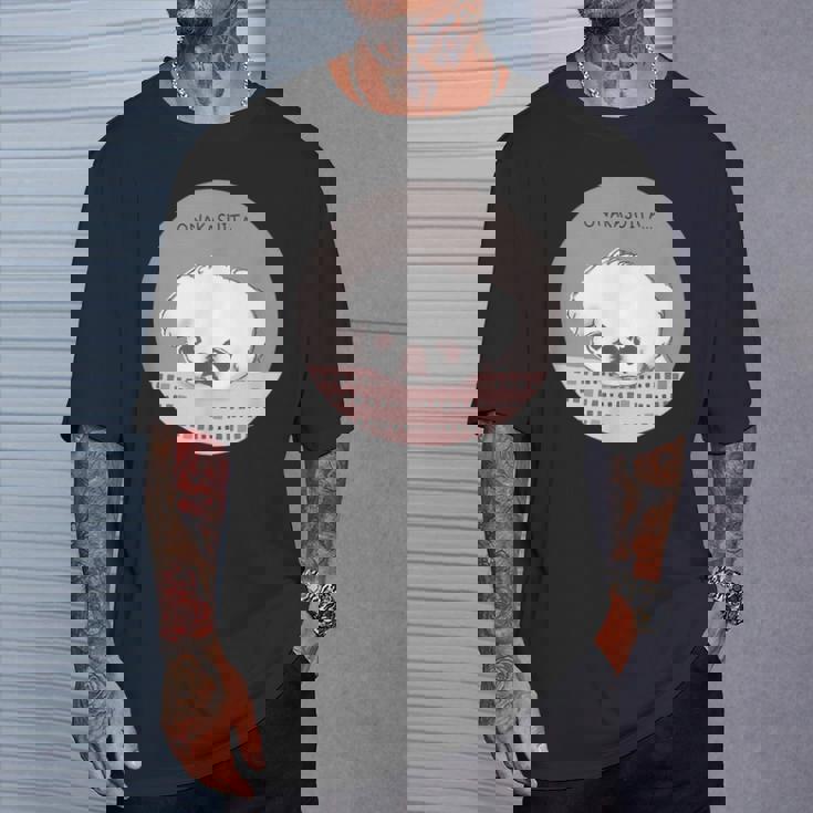 おなかすいた 犬 ワンコ 愛犬 ペキニーズ もふもふ うるうる かわいい 腹ペコ おねだり メンズ レディース キ Tシャツ 彼への贈り物