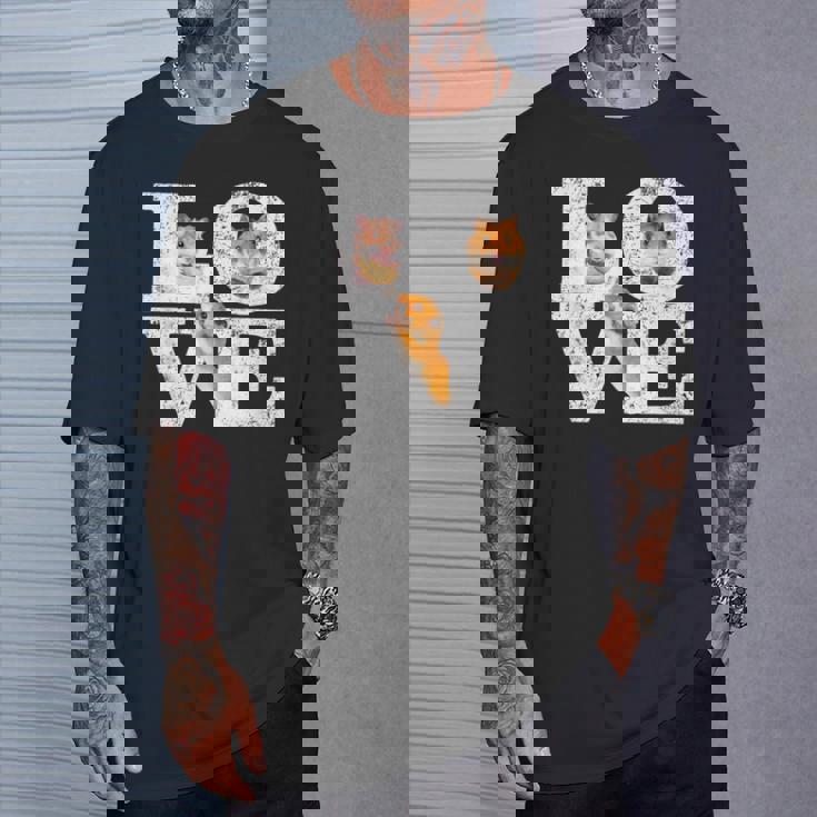 おもしろい I Love Hamsters ギフト かわいい ハムスター ペット好き ハムスター Tシャツ 彼への贈り物