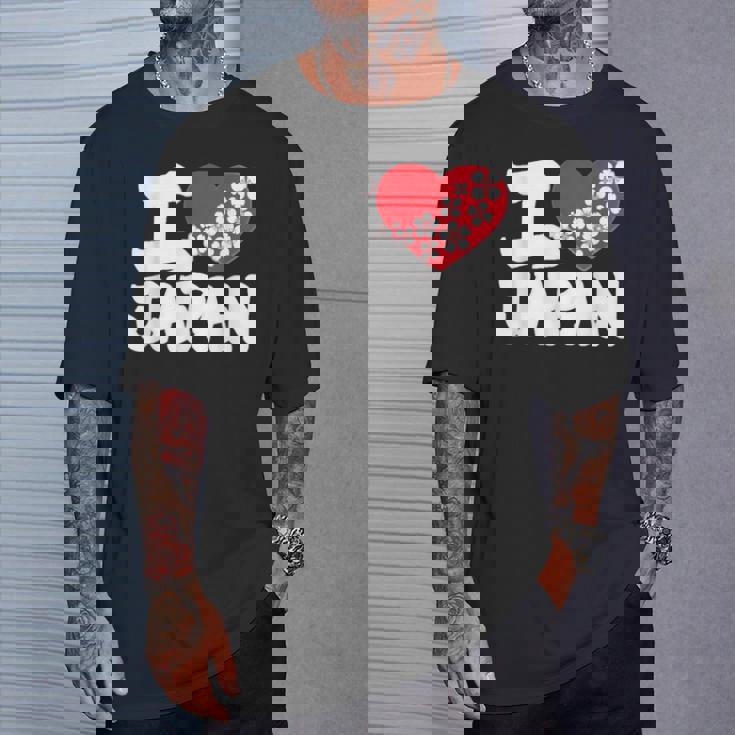 おもしろい日本の国旗 愛 日本のフランスの旗 I Love Japan Meme Tシャツ 彼への贈り物