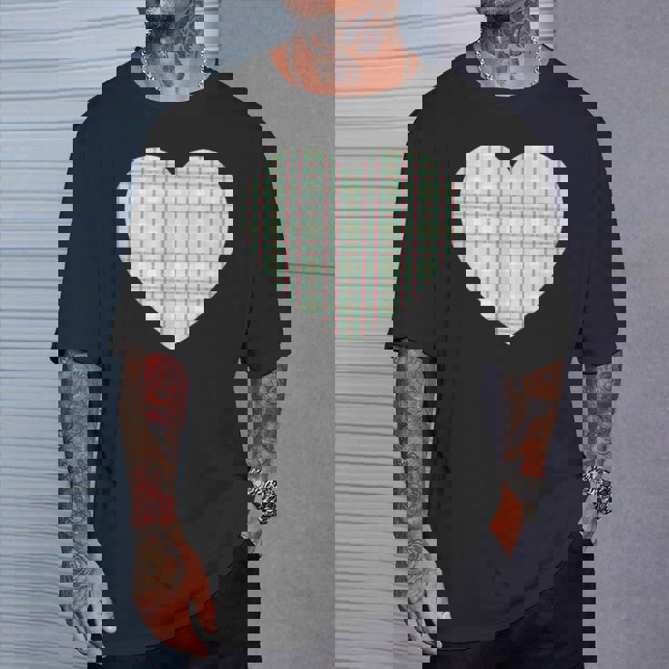 かわいい レトロ チェック柄 ギンガム柄 ミニマリスト Tシャツ 彼への贈り物