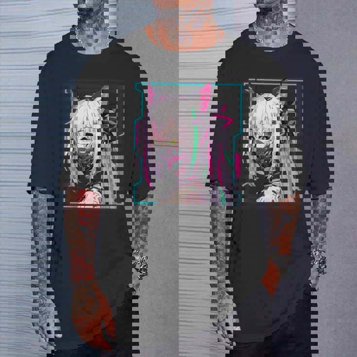 かわいい 日本の漫画 アニメ 美学 サイバーパンク テックウェア Tシャツ 彼への贈り物