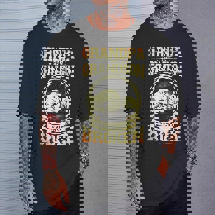 かわいいおじいちゃん 孫 おじいちゃんと孫 Tシャツ 彼への贈り物