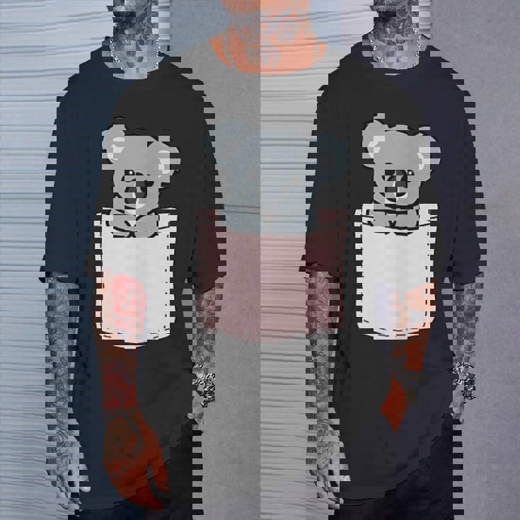 かわいいコアラ コアラベア ポケットアニマル メンズ レディース ティーン キッズ Tシャツ 彼への贈り物