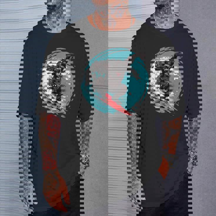 かわいいゴリラサーフィン Tシャツ 彼への贈り物