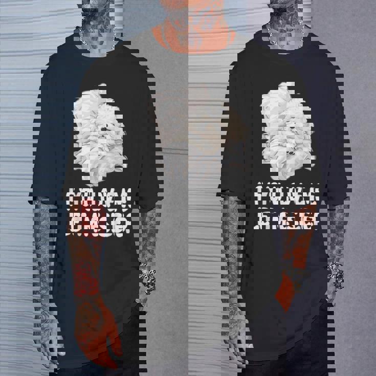 かわいいビションフリーゼ If You Love Me Let Meleep パジャマ Tシャツ 彼への贈り物