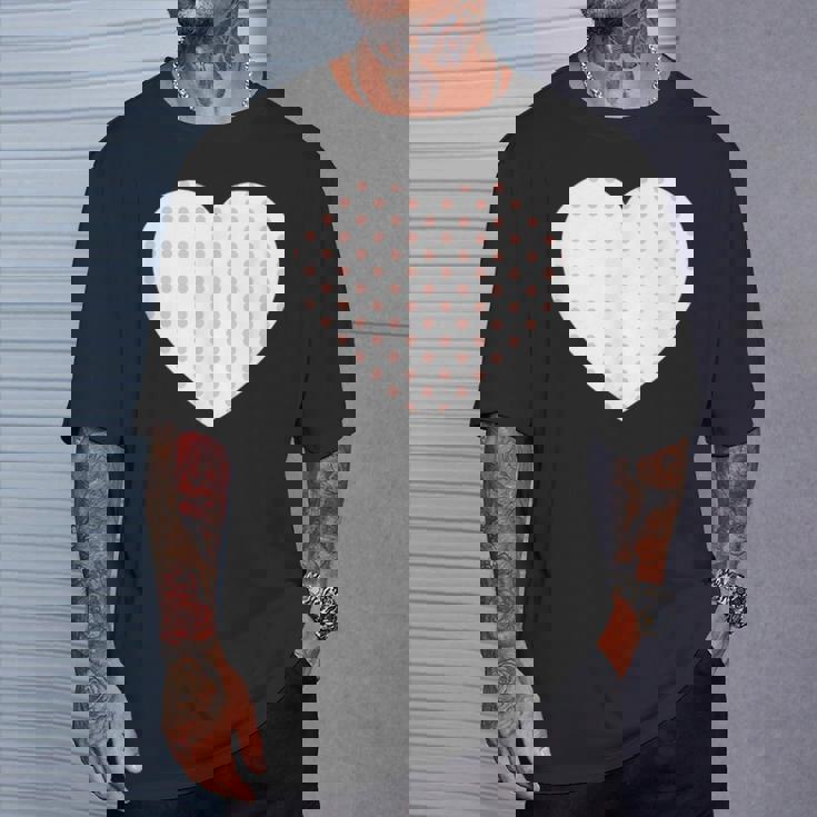 かわいいピーチピンクの水玉模様ミニマリストグラフィック。 Tシャツ 彼への贈り物