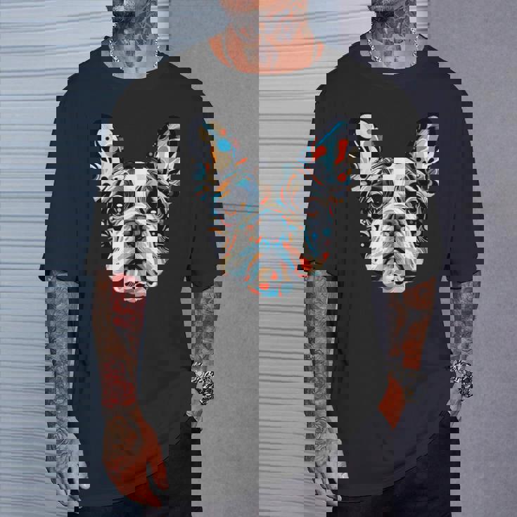 かわいいフレンチブルドッグ 子犬 犬 ラブ Tシャツ 彼への贈り物