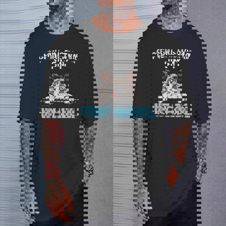 かわいいラグドール猫のデザイン-私のラグドールが大好き Tシャツ 彼への贈り物