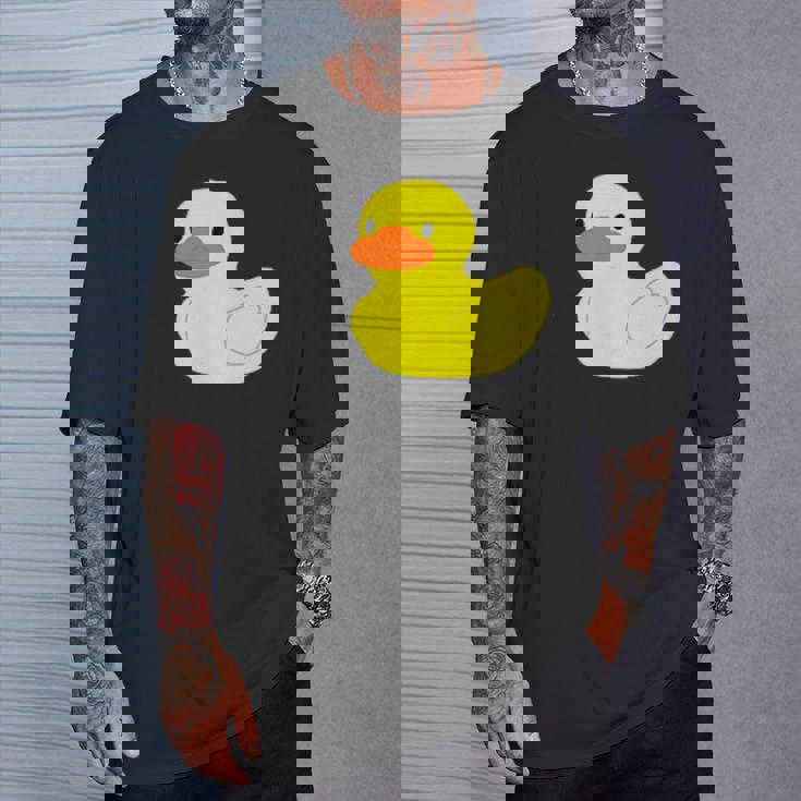 かわいいラバーダックイエローグラフィックかわいいラバーダック Tシャツ 彼への贈り物