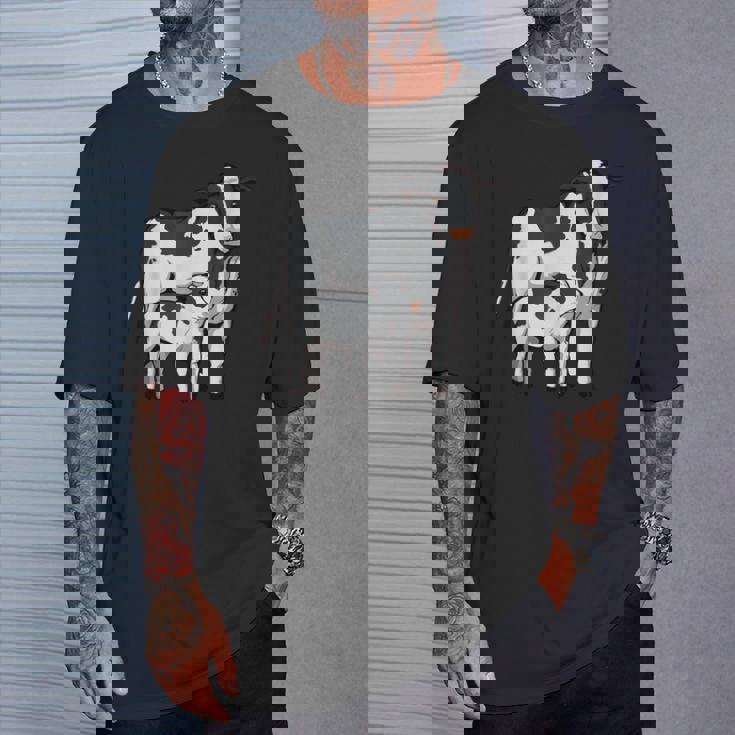 かわいい牛の絵 牛のアート 子牛 牛 母牛 Tシャツ 彼への贈り物