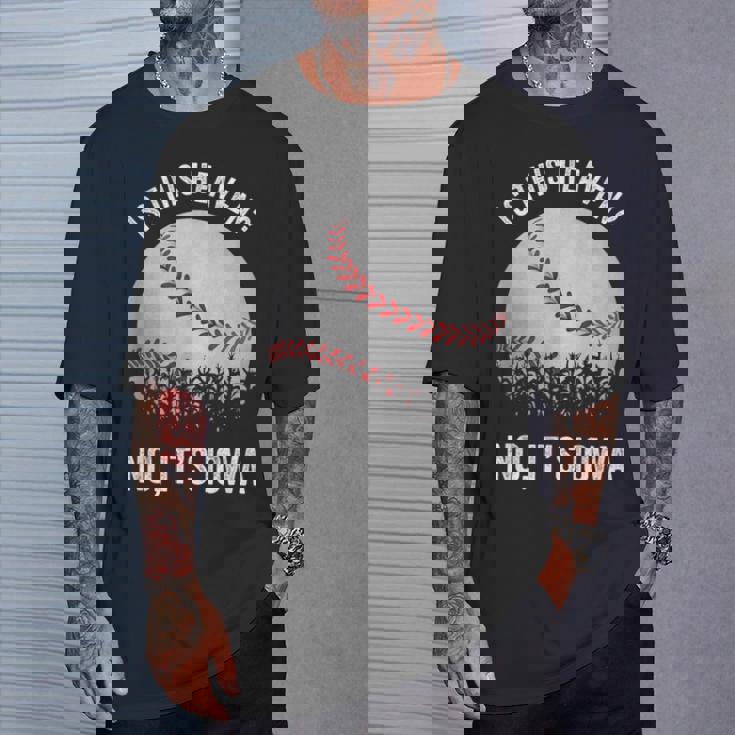 ここは天国か？アイオワ・ビンテージ・ベースボール・コーン・フィールズ Tシャツ 彼への贈り物