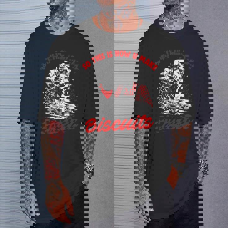 これがビスケット・キャット・ベーキング・ミーム・ニーディングの作り方です Tシャツ 彼への贈り物