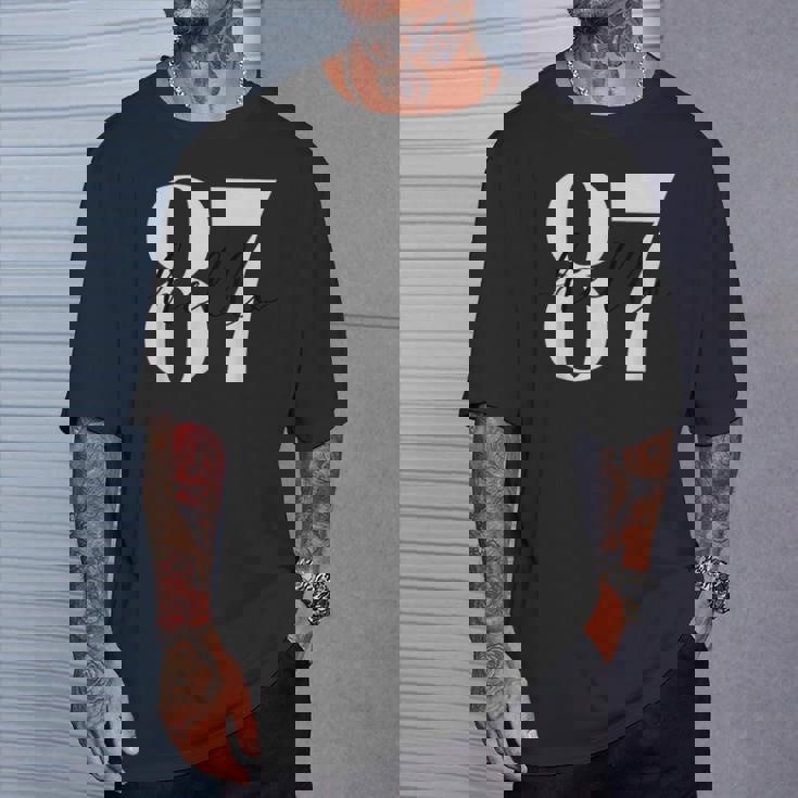 こんにちは 87歳誕生日ようこそ 87 Tシャツ 彼への贈り物