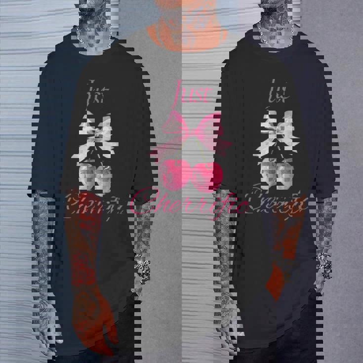 さくらんぼ かわいいチェリーピンクチェリー Tシャツ 彼への贈り物