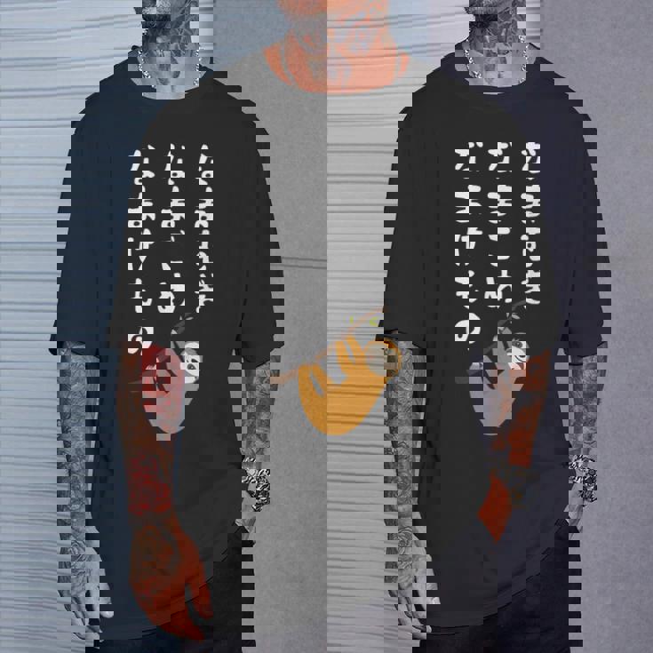 なまむぎなまごめなまけもの 早口言葉 ナマケモノ 面白い 可愛い なまけもの 動物好き Tシャツ 彼への贈り物