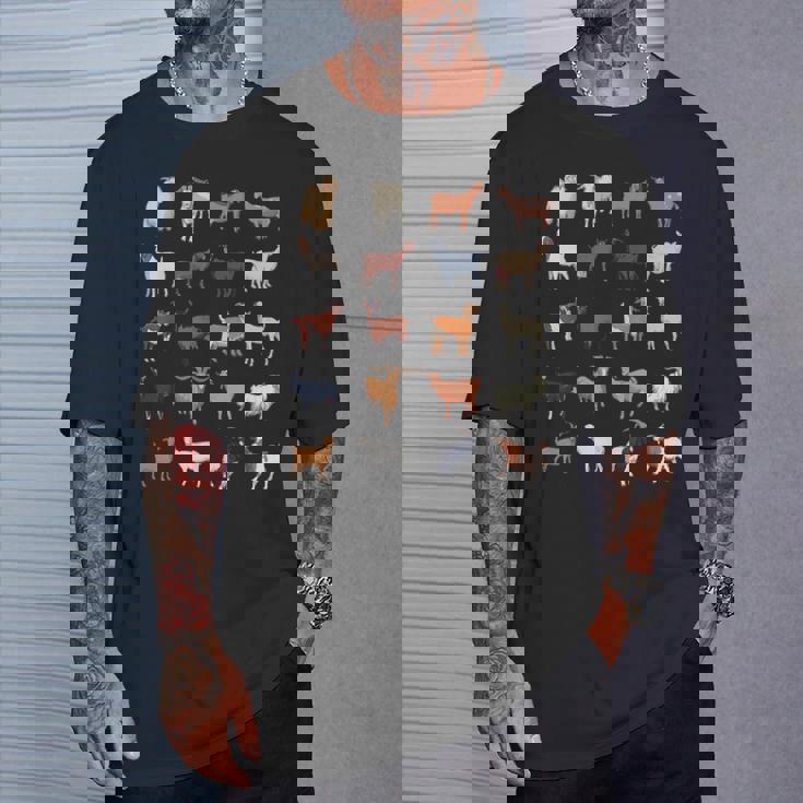 ふれあい動物園 たくさんのヤギ Tシャツ 彼への贈り物