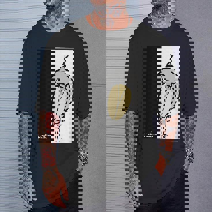 みんな大好きハシビロコウ 動かない鳥 ハシビ郎クラブt 動物園 鳥 おもしろ かわいい 両面プリント Tシャツ 彼への贈り物