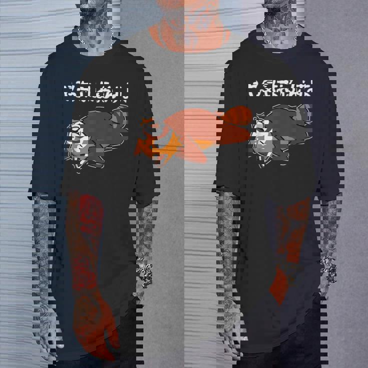 やる気はあるんすよ レッサーパンダ ジョーク かわいい 動物好き ギャグ好き ジョーク好き ギャグ おもしろ ネタ Tシャツ 彼への贈り物