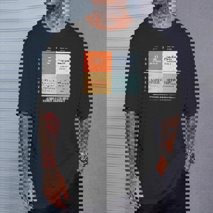 アイゼンハワー意思決定マトリックスのイラスト Tシャツ 彼への贈り物