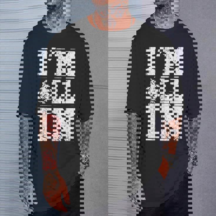 アイムオールイン ポーカーシャツ ポーカープレイヤー カード ギャンブラー Tシャツ 彼への贈り物