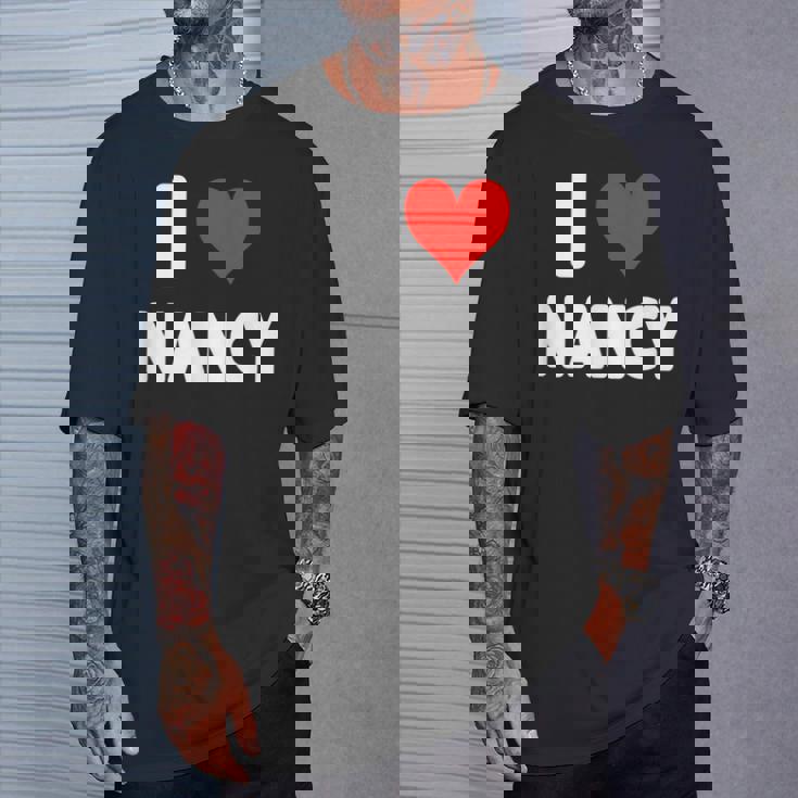 アイラブナンシー-ハート Tシャツ 彼への贈り物